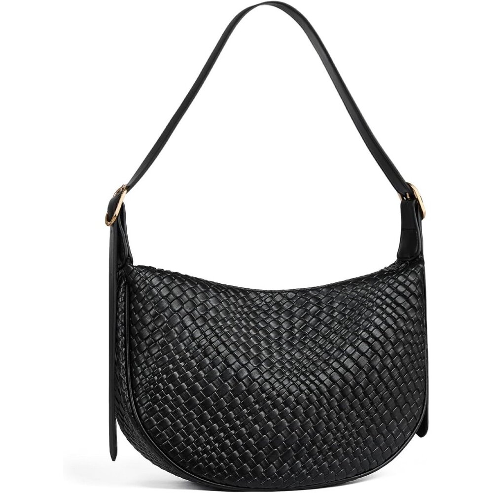 Timeless Crescent Shoulder Bag - Lightweight Vegan Leather For Daily Essentials